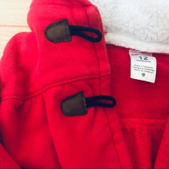 ☀️4 for $25☀️Carters 12 month red button up jacket - Picture 5 of 7
